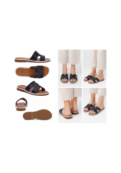 N Napa Shoe Np.1202.lacivert Deri Terlik
