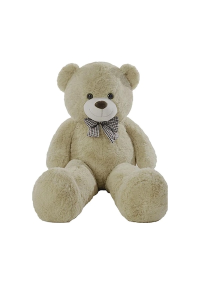 Papyonlu 180-190 Cm Dev Boy Sevimli Peluş Koca Ayı - Sevgiliye Eşe - Arkadaşa Özel Hediye Bej