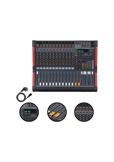 Maxword Dc12-pro 2x99 Dsp Efekt Ses Mikseri 12 Kanal Deck Mixer