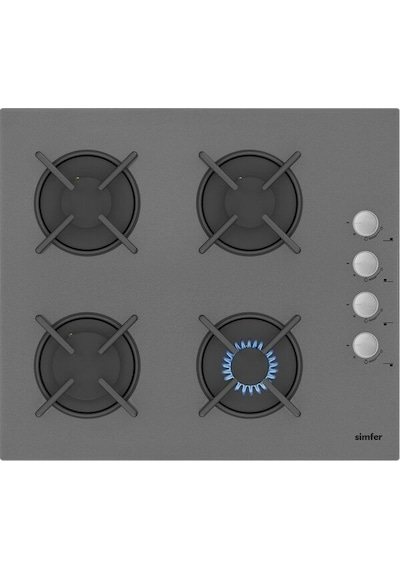 Simfer 3537 Ankastre Cam Ocak Gri