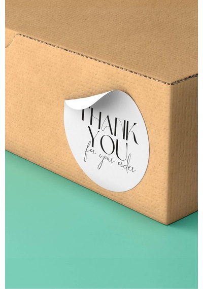 Thank You For Your Order Sticker 3x3cm St2188 Çok Renkli