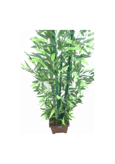 Yapay Çiçek Deposu Yapay Bambu Ağacı 6 Gövde Yeşil Renk Bambulu 140 Cm Model14