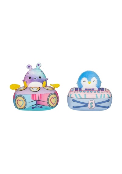 Micromallows Squishmallows Mini Yumuşak Peluş Oyuncak 2 Figür + 2 Aksesuar Figür Seti - 6 Cm - Mod-2 Çok Renkli