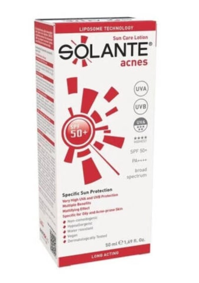 Solante Acnes Güneş Losyonu Spf50+ 50 ML