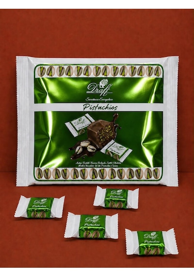 Draft Pistachios Antep Fıstıklı Dolgulu Sütlü Çikolata 300g