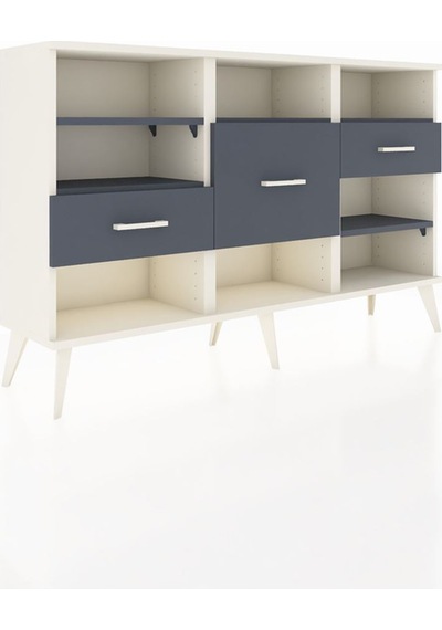 Arges Konsol 5 Raflı 3 Çekmeceli 132x30x83 Aytaşı-antrasit/antrasit Antrasit/antrasit Arges Konsol 5 Raflı 3 Çekmeceli 132x30x83 Aytaşı-antrasit/antrasit Antrasit/antrasit