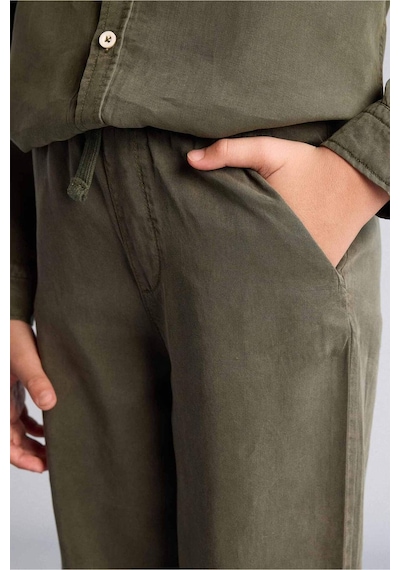 Defacto Düz Paça Tencel Pantolon Erkek Çocuk G5009a826spkh438 Haki-kh438