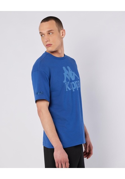 Kappa Comforted Erkek Mavi Regular Tişört