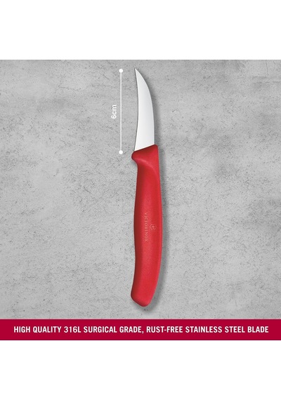 6.7501.c1 Swiss Classic 6cm Şekil Verme Bıçağı, Kırmızı