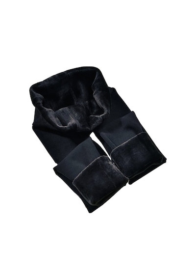 Marka Sportwear 25620-Kadın Siyah Içi Peluş Kışlık Termal Taytsiyah2Xl Siyah