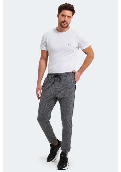 Slazenger Reıno Erkek Fermuar Cepli Gri Eşofman Altı Gri
