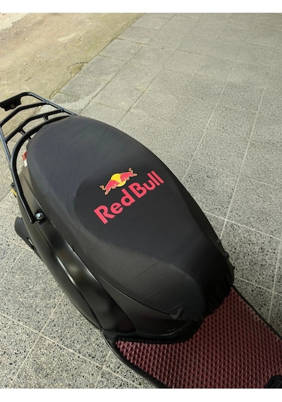 Redbull Siyah Penye Motorsiklet Sele Kılıfı 1.kalite Likrali Penye Yıkanabilir