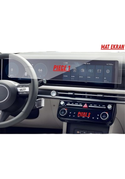 Hyundai Tucson 2026 Hayalet Ve Bilgi Ekran Uyumlu Set Mat Ekran Koruyucu