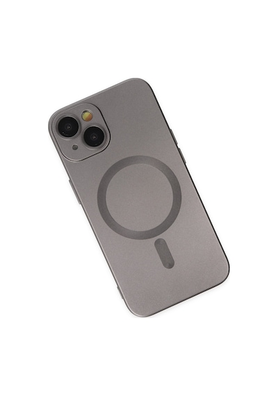 Apple iPhone Uyumlu 14 Plus Kılıf Moshi Lens Magneticsafe Silikon - Füme Bzsxx00 1