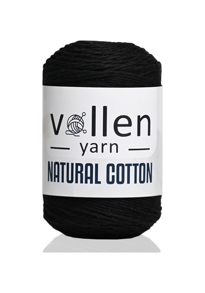 100gr/200mt Premıum Doğal Koton Amıgurumi Ve Punch Ipi,tığ Işi El Örgü Ipi,siyah