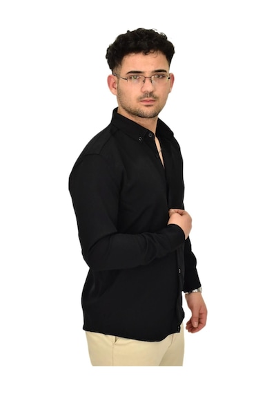 Erkek Spor Gömlek Regular Fit 9630 Bgl-st04413 Siyah Erkek Spor Gömlek Regular Fit 9630 Bgl-st04413 Siyah