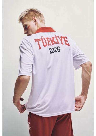 Defacto Türkiye Baskılı Beyaz Erkek Polo Yaka T-shirt I1703ax/wt34