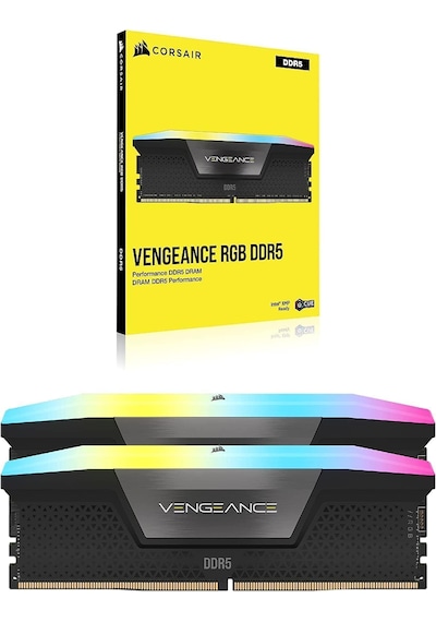 Corsaır Vengeance Rgb Ddr5 Ram 32gb 2x16gb 6200mhz Cl36 Intel Xmp İcue Uyumlu Bilgisayar Belleği - Siyah