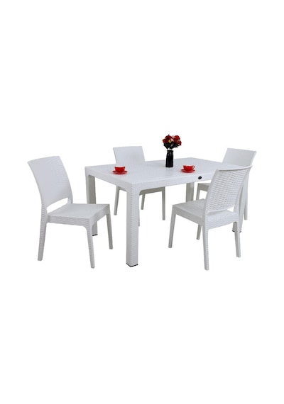 Depootoptan Mandella Elit Rattan 90 x 150 CM 4 Kişilik Elit Sandalye Masa Takımı B Kahverengi Depootoptan Mandella Elit Rattan 90 x 150 CM 4 Kişilik Elit Sandalye Masa Takımı B Kahverengi