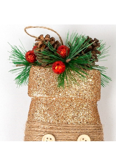 Yılbaşı Süsü Eldiven Berry'li 2'li Paket Dore 12x18,5 Cm.