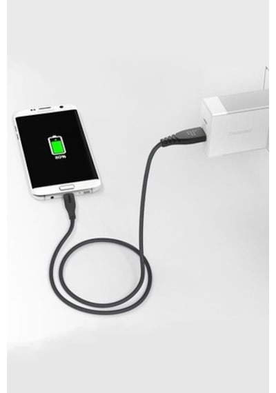 Tronsmart MUC04G 2.4A Micro USB Şarj ve Data Kablosu Siyah 1 Metre