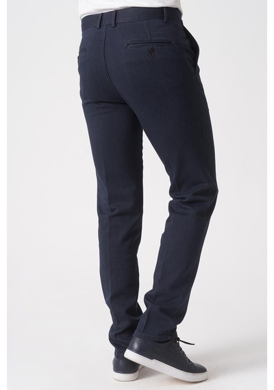 Whitw Stone Brasília P1032 Cosmos Pamuklu Slim Fit Pantolon Mavi Mavi