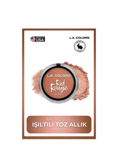 Rad Rouge Blush- Yoğun Renk Veren Uzun Süre Kalıcı Canlı Görünüm Cbl721 Preppy