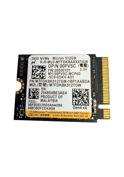 Mıcron 512gb Mtfdkbk512tgw 7000-4800mb/s M2 Nvme Gen4 Disk