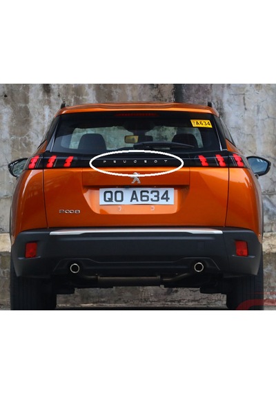 Dk Tuning Peugeot Bagaj 2019 2023 3m 3d Krom Abs Yazı Logo