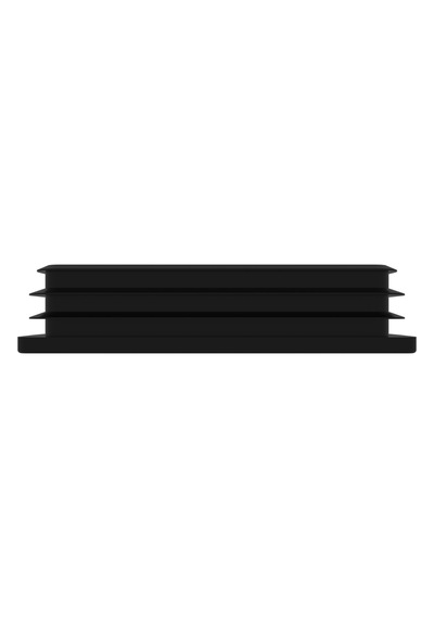 Cateksss 40x120 Mm Profil İçin Kademeli İçe Geçme Profil Tapası, Profil Kapak, Profil Tapa Siyah - 46 Lı Paket