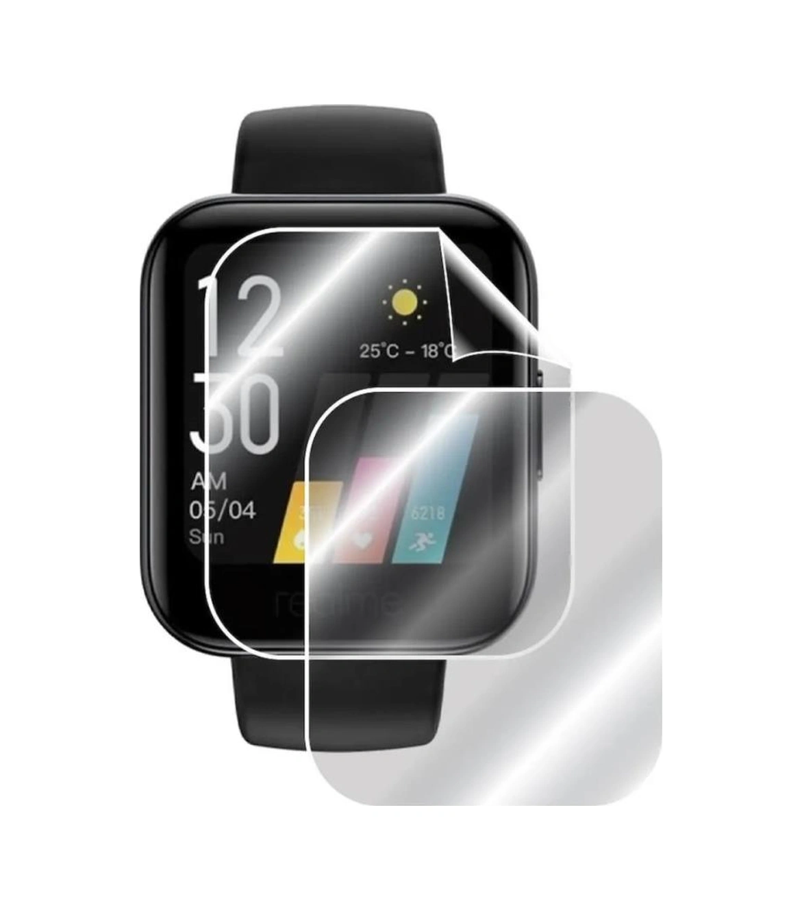 Realme Watch 3 Pro Ekran Koruyucu Tpu Film Şeffaf 2 Adet