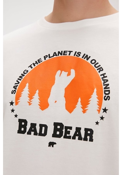 24.01.07.049 Bad Bear Re - Planet Erkek T-shirt Nıght 24yyz6000016 Yz6001 Siyah