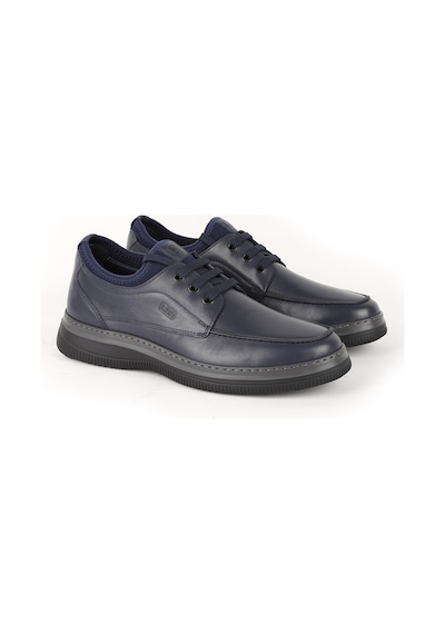 Lbr H1068 Erkek Deri Casual Ayakkabı Lacivert