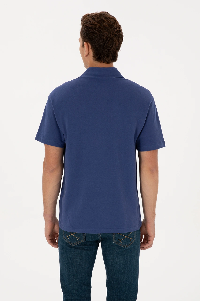 U.s. Polo Assn. Erkek İndigo Tişört 50324787-vr028 Indıgo