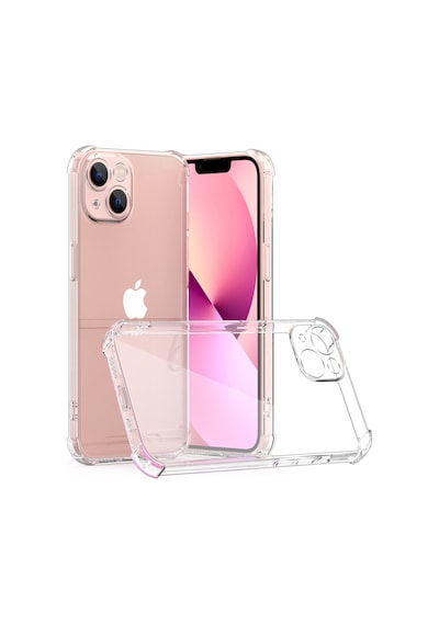 Apple Uyumlu iPhone 13 Mini Kamera Korumalı Antişok Airbag Köşe Korumalı Silikon Şeffaf Kapak