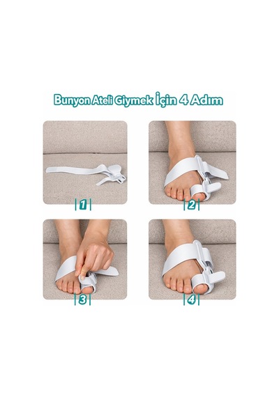 Halluks Valgus Gece Ateli Ayak Baş Parmak Kemik Çıkıntısı Düzeltici Aparat