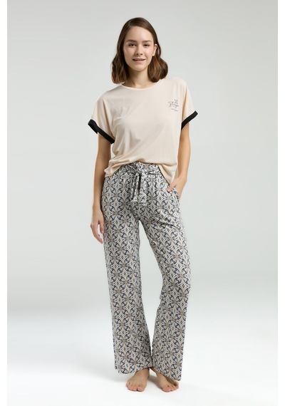 Pierre Cardin Kadın Krem Pijama Takımı Pc8959-s-v1 Krem