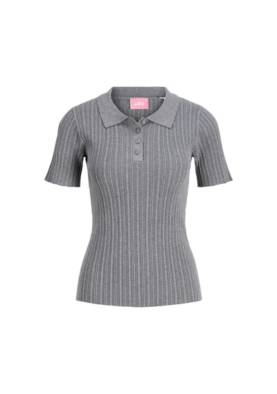 Jack & Jones Kadin Polo Triko - Hadley - 12280289 Medium Grey Melange
