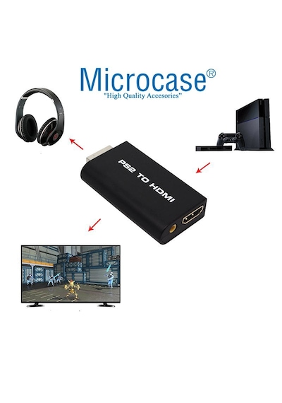 Microcase Playstation 2 Hdmı Adaptör Dönüştürücü - Ps2 To Hdmı
