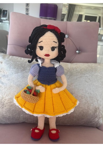 Pamuk Prenses Amigurumi Bebek 36 Cm 001