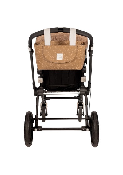 Walking Mum Poppy Bebek Arabası Puantiyeli Organizer Çanta Cinnamon Kahverengi