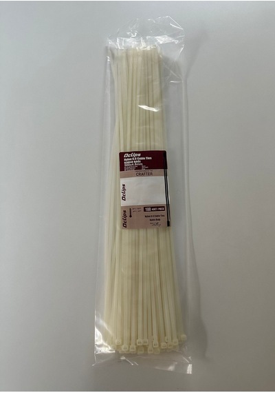 500 X 4,8 Kablo Bağı 100 Adet Beyaz