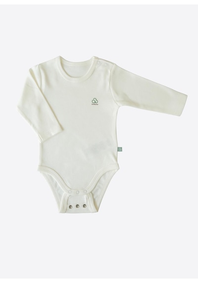 Kitikate Organik New Basic Uzayan Uzun Kol Body Ekru Ekru