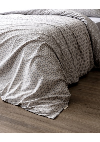 Madame Coco Metz Çift Kişilik %100 Ranforce Baskılı Nevresim Takımı - Gri 8684427296264 Çok Renkli