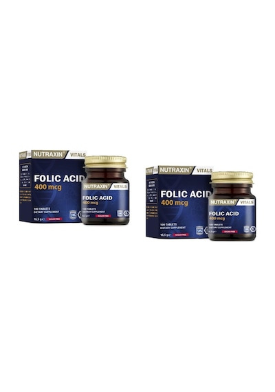 Nutraxin Folic Acid 100 Tablet 2 Adet