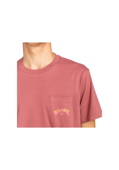 Billabong Stacked Arch Pk Tees Pembe Pembe