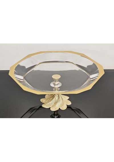 Atabey Home Avangarde Gold Döküm Semazen Ayaklı Gold Yaldızlı Büyük Boy Sunumluk Paşabahçe Reflection