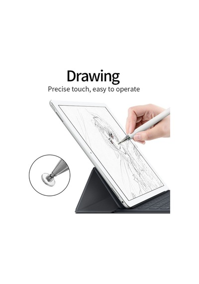 Dokunmatik Kalem Passive 2 İn 1 Tablet Kalemi Çizim & Yazı Kalemi