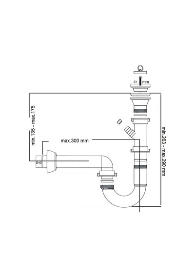 Evye Lavabo Sifon Takımı