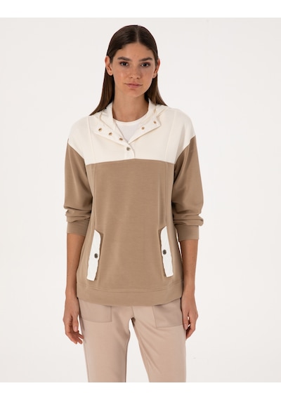 Pierre Cardin Kadın Bej Sweatshirt 50309096-vr011 Bej